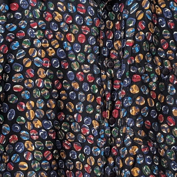 Vintage Silk button up top - Picture 2 of 5